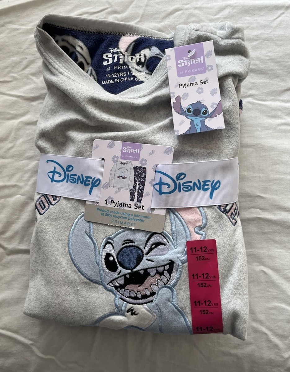 Primark Disney girls Lilo Stitch Fleece Pyjamas Age 11-12 UK