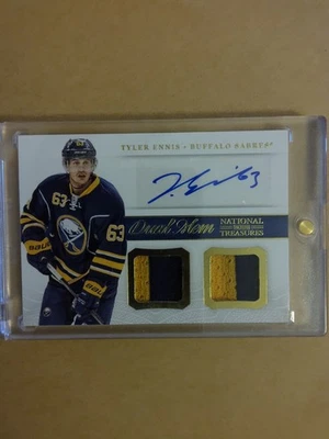 2014 PANINI NATIONAL TREASURES TYLER ENNIS #DM-TEN DUAL ROOKIE JERSEY/AUTO - Image 1 of 2