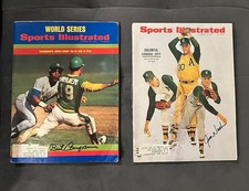 2 A's Autographed Sports Illustrated, Bert Campaneris & Jim Nash