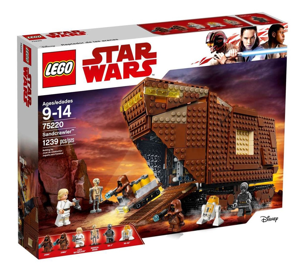 LEGO STAR WARS - SANDCRAWLER 75220, 4x MINIFIGURES + 2x DROIDS