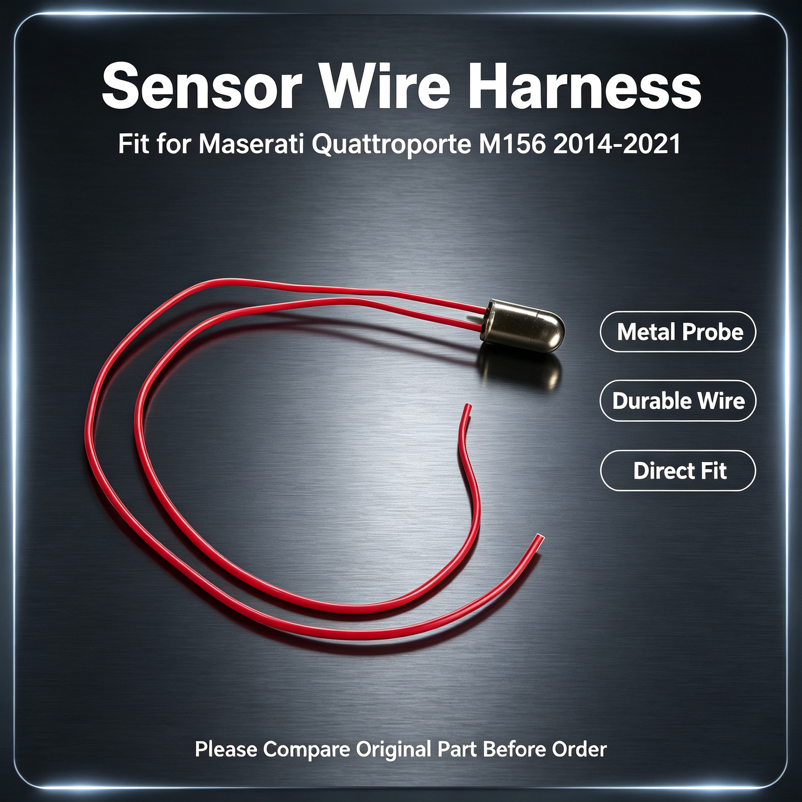 Outside Ambient Air Temperature Sensor Underneath Door Mirror For Maserati