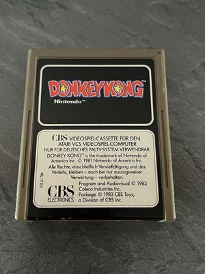Donkey Kong (CBS 1983) for ATARI 2600 VCS (Modul) working classic 8-bit Getestet