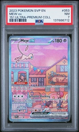 2023 POKEMON SVP EN-SV BLACK STAR PROMO 151 ULTRA-PREM COLL #053 MEW EX PSA 7