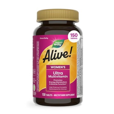 Nature's Way Alive! Ultra Multivitamin for Women, 150 Count (Pack of 1)