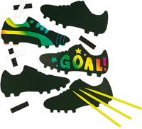 Kratzbild-Magnete - FußBallschuhe - Scratch Art Mit Regenbogenfarben FüR Kinder