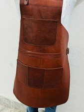 Heavy Duty Leather Apron   Handmade Cooking, BBQ  Blacksmith Workwear