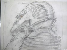 1980s Original book art Chris Moore Simak Methuen Books