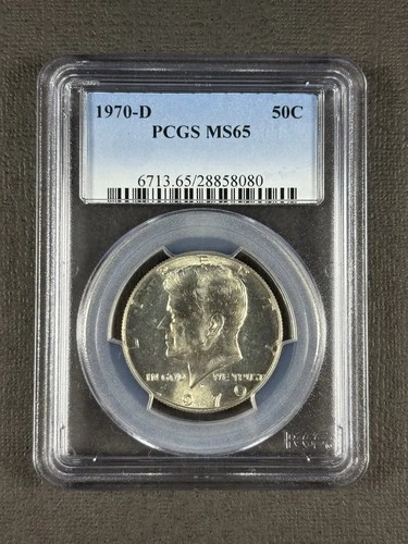 1970-D Kennedy Half Dollar PCGS MS65