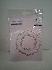 Pink Fresh Overlaying Leafy Wreath Die New