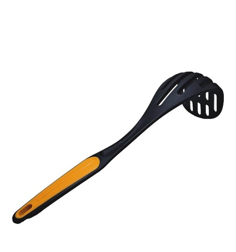 NEW Tupperware kitchen tool veggie masher black w/ yellow Fresh - Picture 5 of 15