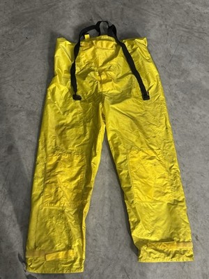 Men s Bib Overall Field & Stream Yellow Nylon/PVC  Size 2XL Waterproof Fishing