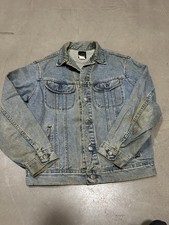 Vintage 90s Lee Riveted Denim Jacket Size Medium Made In USA