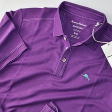 Tommy Bahama Emfielder 2.0 Polo Shirt Viola Purple ST220856 New SS Medium M