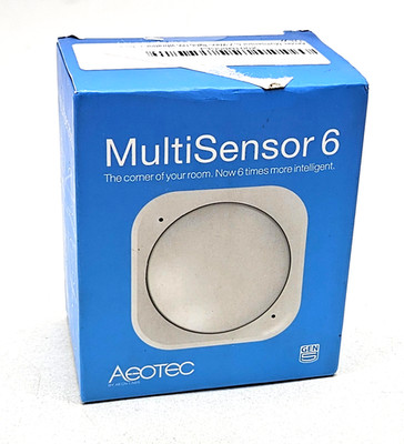 Aeotec Multisensor 6, Z-Wave Plus 6-in-1 Temp/Humid/Light/UV/Vibrate Sensor Only