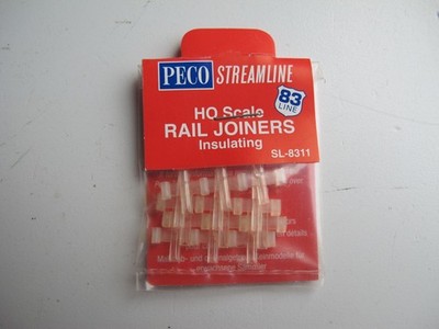 Peco SL-8311 HO Scale Rail Joiners Insulating, Isolierschienenverbinder HO, 1:87