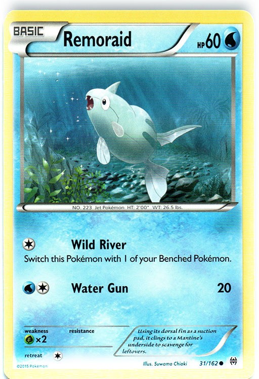 Remoraid - 31/162 - Common (Mp) BREAKThrough - Water Pokémon