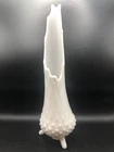 New ListingVintage L.E. Smith White Milk Glass Hobnail at base Swung Vase 3 Toed 12-1/2"