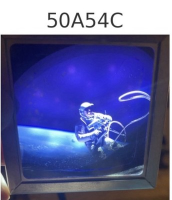 Color Film Slide Astronaut in Space Landscape People Technology Single Piece