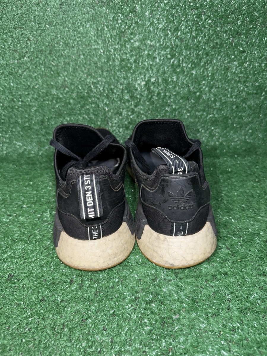 Adidas NMD_R1 Mens Size 11 Black White Gum Running Shoes  display picture 3