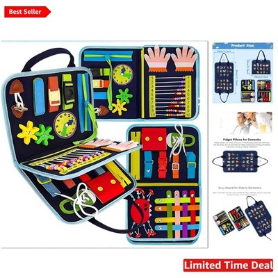 Therapeutic Fidget Blanket for Dementia Patients - Calm and Engage Seniors