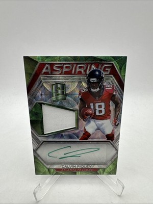 CALVIN RIDLEY Rookie Auto 2018 Spectra Aspiring Green Kaleidoscope SP /25 RPA