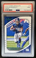 2020 Panini Absolute Saquon Barkley Green #10 Giants PSA 9