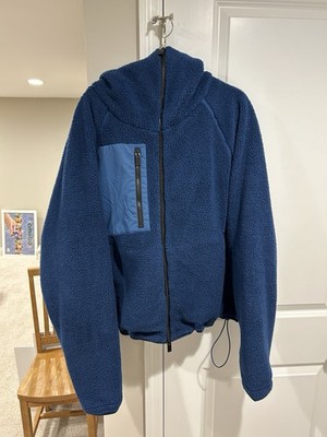Cole Henry Nike ACG Sherpa Fleece Balaclava Hoodie Vintage - Size XL  Navy Blue