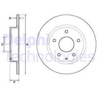 Delphi 2X Bremsscheibe Hinten Ø265 Mm Voll Lackiert Beschichtet FüR Mazda 3 BM