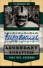 2004 Upper Deck Legends Cliff Branch Legendary Signatures Auto #LS-CB Raiders