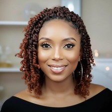Passion Twist Crochet Hair 10 Inch, 8 Packs Pre 10 Inch Pack of 8 T350