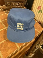 NOS 70’s RARE Vintage LIBBY'S Plant Worker Safety HAT Cap Leipsic Oh Conney XL