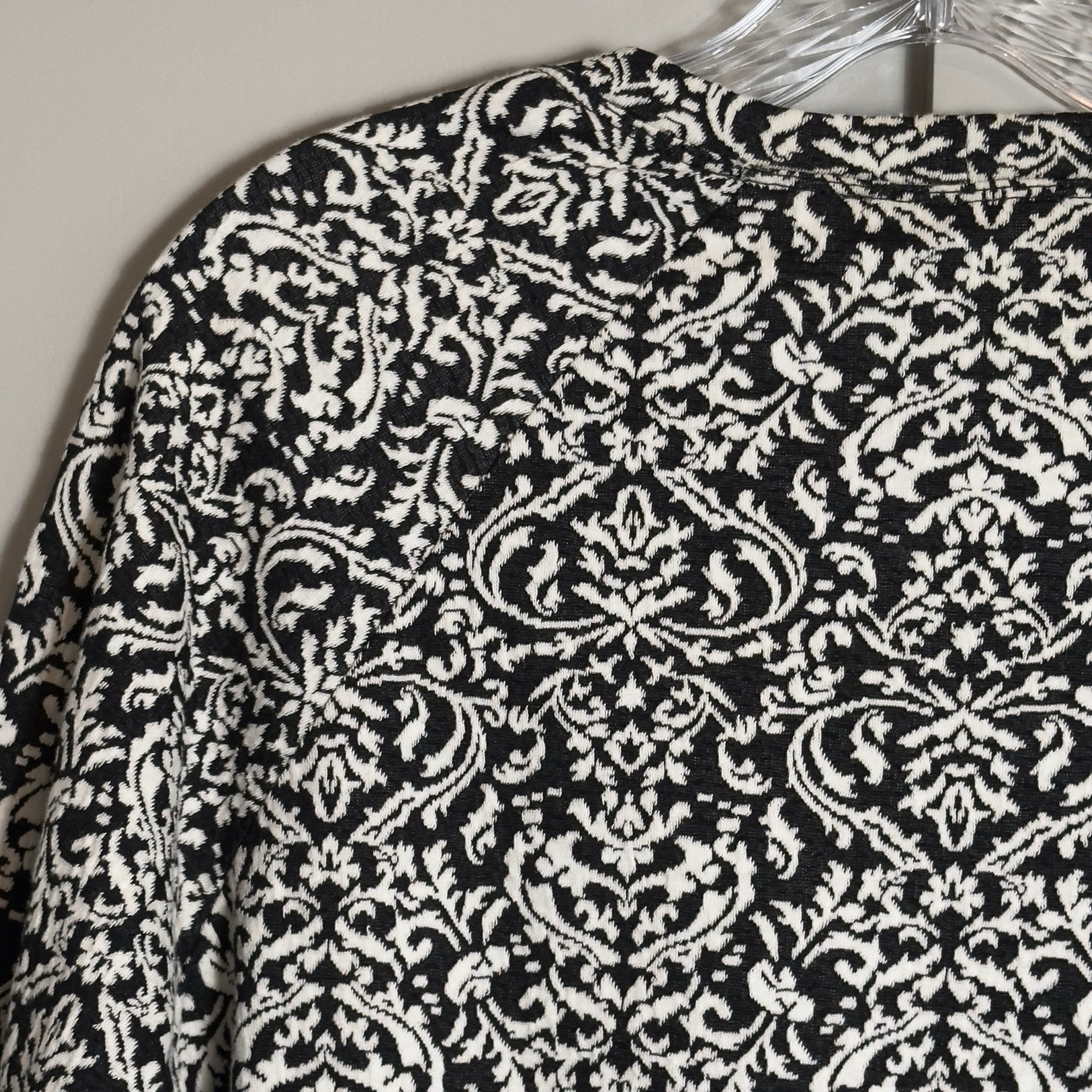 BCBGeneration Long Sleeve Damask Pattern Top Blou… - image 8