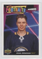 2020-21 Upper Deck UD Portraits Rookies Jonas Johansson #P-92 4nl