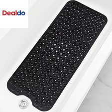 Bathtub and Shower Mats, Extra Long Non-Slip Bath Mat 39 X 16 Inch, Machine Wash