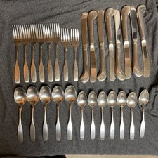 Oneida Community Stainless Paul Revere Flatware Set 29 Pcs Fork Spoon Knife