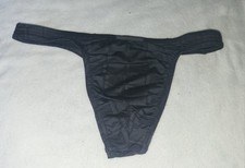 Bruno Banani 'Square Dance' Thong / String - Size Medium - Black Sqaure Print -