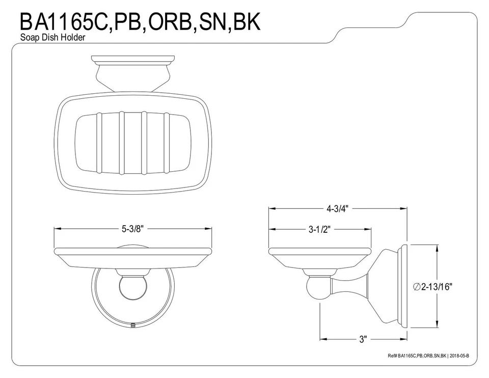 Jabonera vintage BA1165PB, latón pulido Foto 2 de 2
