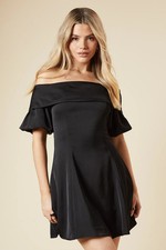 Dorothy Perkins Black Mini Dress Womens Occasion Dresses
