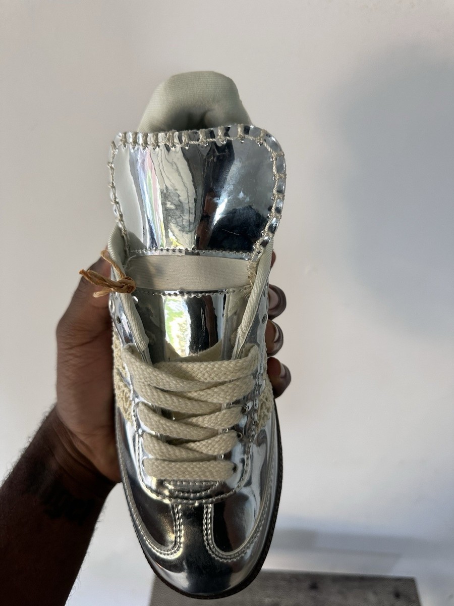 Size 8.5 - Wales Bonner x adidas Samba Silver Metallic for sale