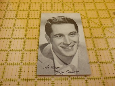 As Ever Perry Como Vintage Trade Card Billboard Music Week Postcard Sized