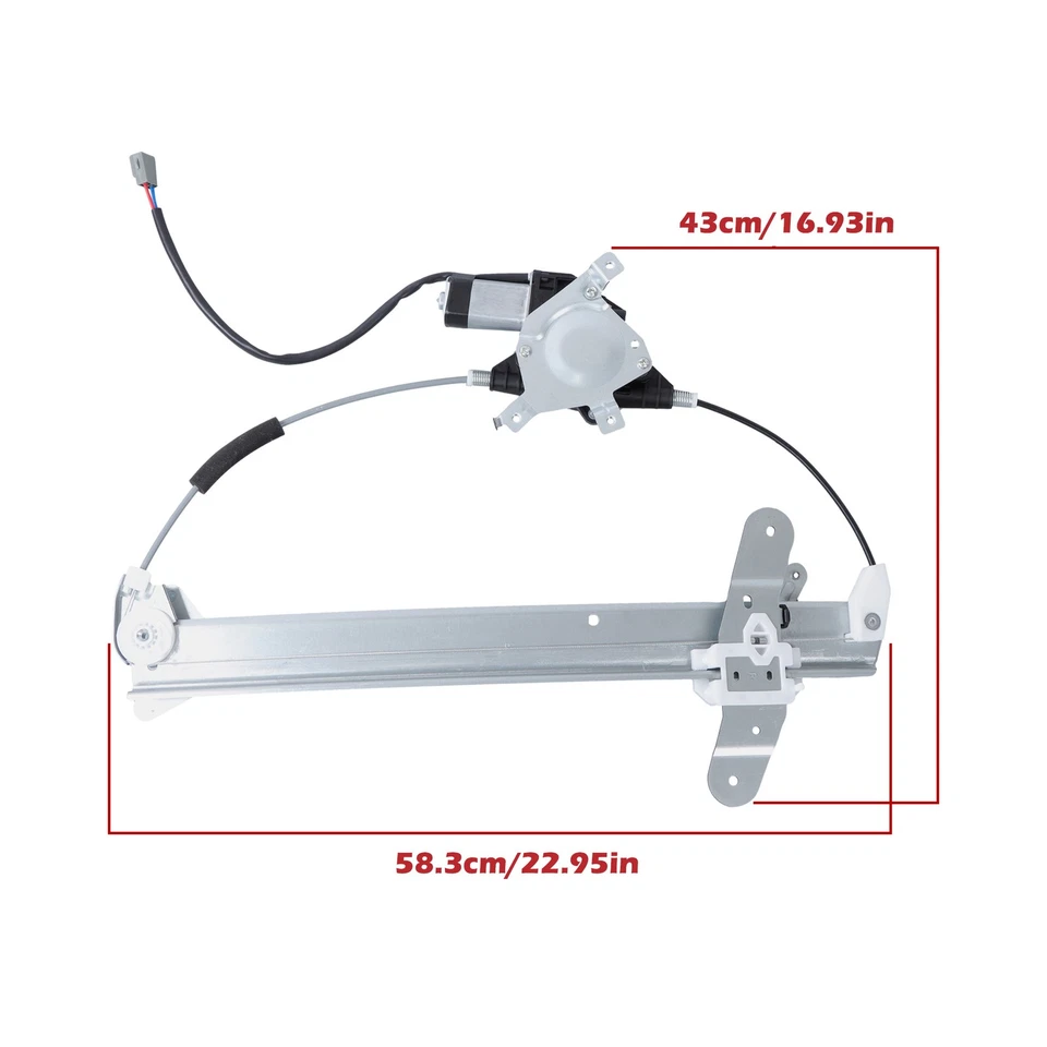 For Lincoln Town Car 4.6L 1998-2011 Front Right Side Window Regulator With Motor Foto 2 de 4