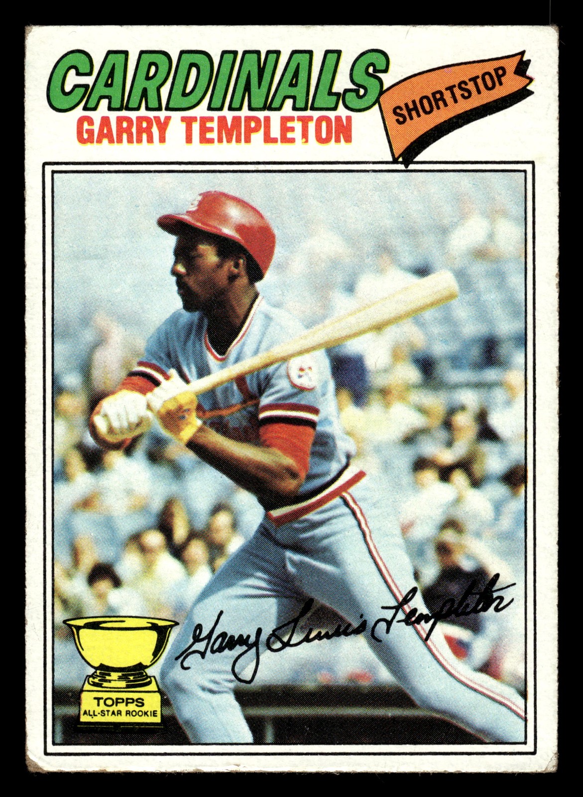 1977 Topps Garry Templeton RC #161 - St. Louis Cardinals - VG