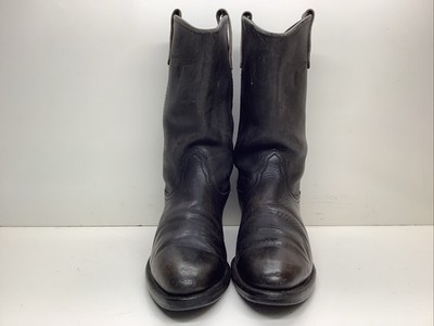 VTG MENS MASON WESTERN WORK BLACK BOOTS SIZE 9 D | eBay display picture 3