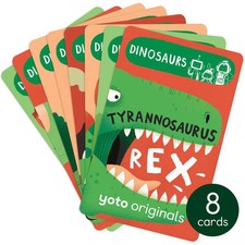 8pk Yoto BrainBots Dinosaurs Audio Card Collection Educational Ages 6-12