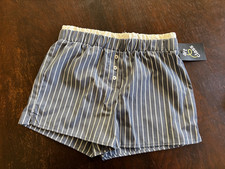 ART CLASS TARGET GIRLS' BLUE/WHITE STRIPED SHORTS SZ 8 - NWT