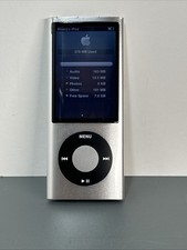 Apple iPod Nano 5th Gen Silver A1320 w/ Camera Tested and Working