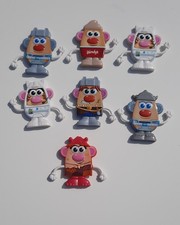 Wendys Mr Potato Head Toy Lot 7 Hasbro Mixed Years Kids Meal Figures
