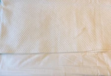 The Company Store Madelyn Matelasse Bedskirt King 14” Drop WHITE Quilted