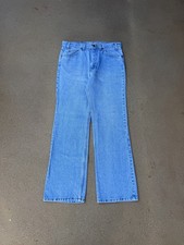 Vintage 90  s Levi  s 517 Orange Tab Bootcut Flare Faded Denim Jeans Size 32x29