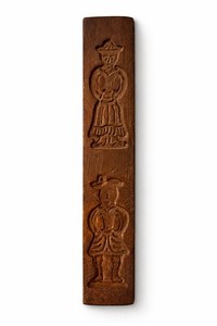 Vintage 15.5” Hand Carved Wooden Springerle Cookie Mold German Folk Art Baking